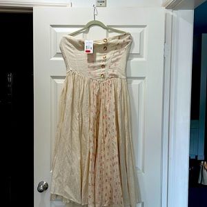 Free people strapless dress- Never Worn. Still has tags